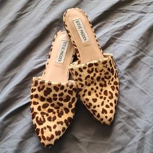 Steve madden leopard mules